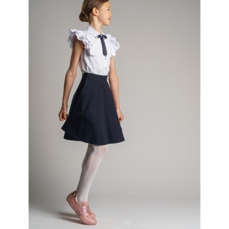 Blouse with a removable bow, height 146 cm-4