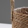 Kashpo wicker "Kenya" cylinder with handles, 17.5x17.5x16 cm, natural