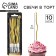 Candles for the cake "For your holiday", gold, 10 pcs.