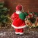 Santa Claus "in the vest and with the lantern" moves, 45x22 cm, red-green
