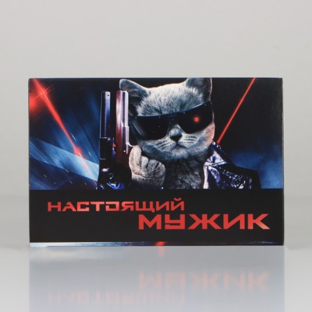 Box Gift team, packaging, “real man”, 18 x 12 x 8 cm-3