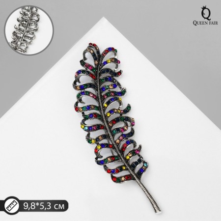 Brooch "Pen", colored in black silver