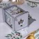 LED figure "Silver Lantern with moose and roe deer" 6.3 × 12 × 6.3 cm, plastic, batteries AG13x3, glow warm white