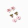 Children's clips "The most beautiful", 1.5 x1.5 cm, mix