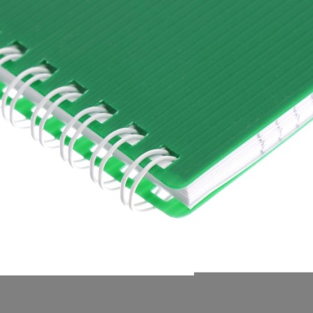 Notepad A6, 80 sheets of a cage, on the row of Velvet green, plastic cover, micropercitual for separation-1