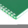 Notepad A6, 80 sheets of a cage, on the row of Velvet green, plastic cover, micropercitual for separation
