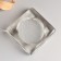 Square candlestick with a recess under a candle D-7.5 cm, 2.5x10 cm