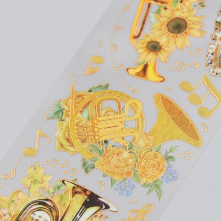 Stickers for creativity "Brave tools and yellow flowers" set 2 sheets 17.5x6 cm-1