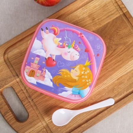 Lunch-Box with a spoon "Unicorn", 400 ml-2