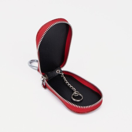 Key of zipper, 5 cm, 1 carbine, red color-3