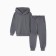 The kit for children (sweatshirt, trousers) was launched, dark gray color, height 146 cm