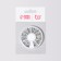 Decorative elements for decor, voluminous, holographic, 12 cells, silver color