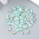 Decor for creativity Plastic "Executed Crystal" set of 60 pcs turquoise 0.8x0.6 cm