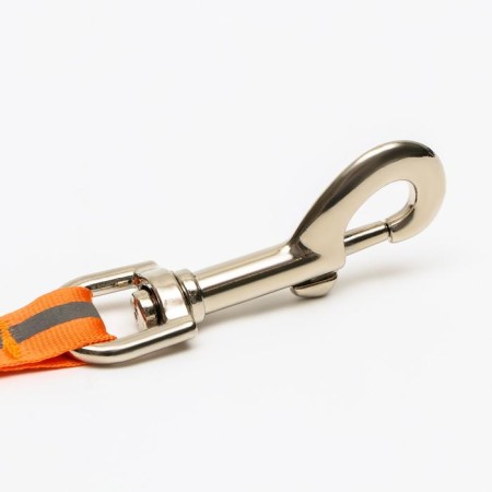 Roulette "Pigzon" reflective, 8 m, up to 50 kg, cable, rubberized handle, orange-4