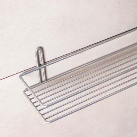 Rectangular shelf, 1 tier, 40 × 11.5 × 8.5 cm, chromium color-2