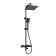 The shower system wasserkraft a299.255.130.bm Thermo, tropical shower, thermostat, black
