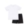 Set for girls: T -shirt, shorts, height 110 cm