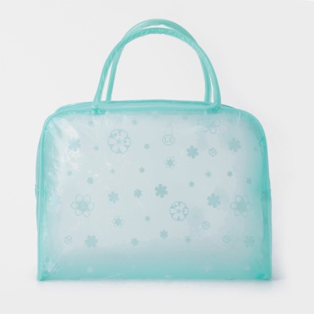 Lightning cosmetic bag, green color-1