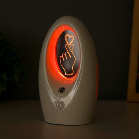 Night with a moisturizer "Lier" LED 7 colors USB white 11x7x18 cm Risalux-3