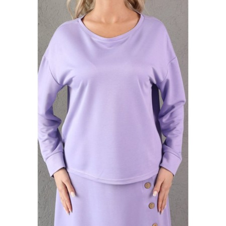 Female suit, size 54, lilac color-15