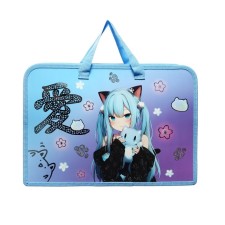 Folder with A4 handles, 340 x 245 x 75 mm, plastic, handle, PT-14-4-12 