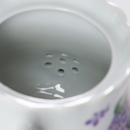 Lilac kettle, 800 ml, white color-3
