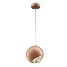 Suspension lamp Maytoni P065PL-L7RG3K, LED, 1x7 W, 180x180x1680 mm, 400 lm, 3000k, pink gold