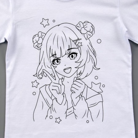 Set for creativity T-shirt-coloring "Girl Moon", size 128-134 cm-5