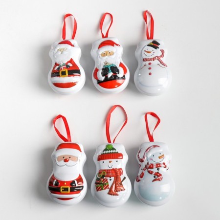 Santa/Snowman Metal Casket Mix 4.8x7x10.5 cm-6