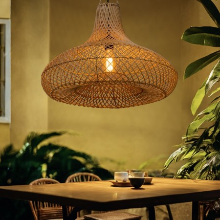 Ceiling Lamp from Rotan "Elvin" 1x120W, E27, 60x60x40 cm