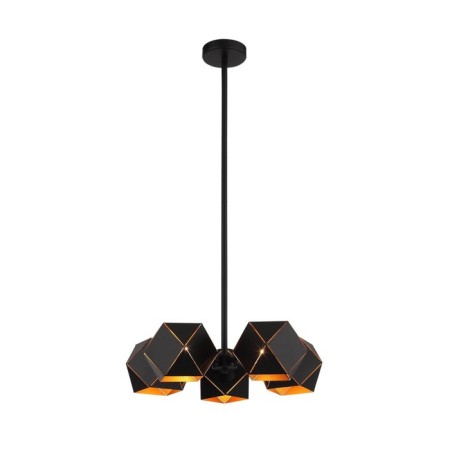 Ceiling Ceiling ST LUCE. SL258.402.05. Enigma. 5x40 watts, E14, 42.5x42.5x45 cm, black color-5