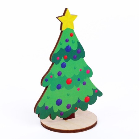 New Year's Christmas tree desktop "New Year!", 65 x 100 mm