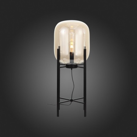 The floor lamp ST LUCE. SL1050.515.01. Burasca. 1x40 W, E27, 38x38x92 cm, black color-4