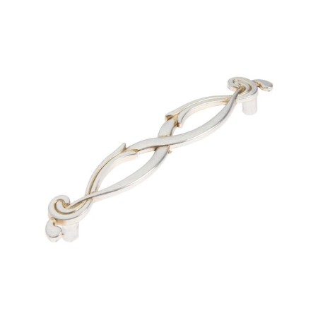PC172AS handle, m/o 96 mm, old silver color-1