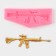 Mold "Pistol - machine gun", silicone, 13.2 × 5.3 cm, color mix