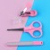 Children's manicure set, 3 subjects: scissors, saw, niceps, from 0 months, pink color
