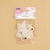 Tag with the "Block" button, 5 × 1.5 cm, 10 pcs, white/gold color