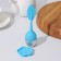 Sieve for tea "leaf", stainless steel 304, blue color