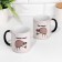 Sublimation mug "Daesty", chameleon, black color, volume 320 ml