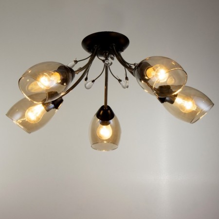 Svetogor chandelier "View" 5x60W E27 black-1