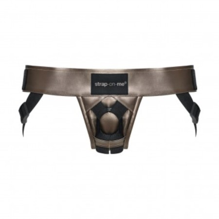Strap-on-on-ume harnais curious strapon, bronze, eco-leather