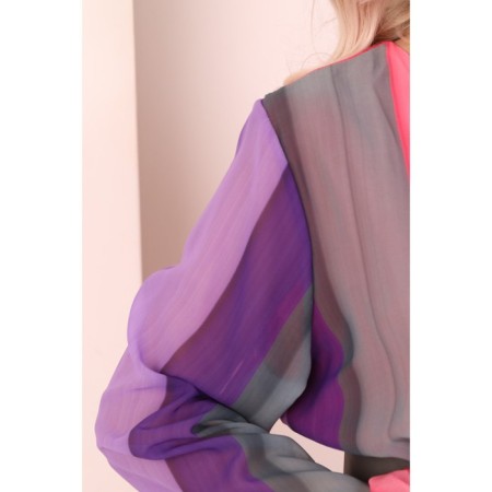 Women's dress, size 52, pink color-16