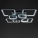 Causteen with PDU 59112/8bk LED 240W 3000-6000K Dimmer black 55x5x10 cm
