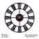 Watching clock, interior "darts", silent, d-35 cm, black, aa