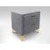 Tumbling bedside room 500x400x570 Gray velor