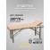 Cosmetological couch Pro-Strong SV, three-section, size 190 × 70 × 68-84 cm, beige color