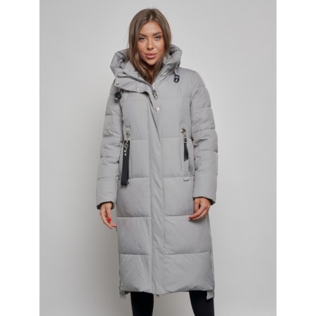 Coat insulated winter female, size 42, color gray-8