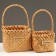 A set of wicker baskets, sequoia, 18x18x15/29.5 cm, 15x15x12/27.5 cm, 2 pcs., Natural
