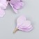 Decor for creativity Textile "Bun, Color of Wisteria" set 6 pcs 6 cm