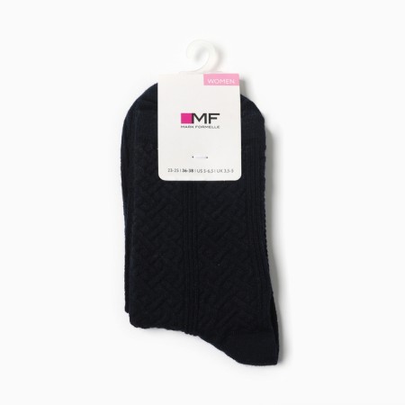 Women's socks, dark blue color, size 23-25-2